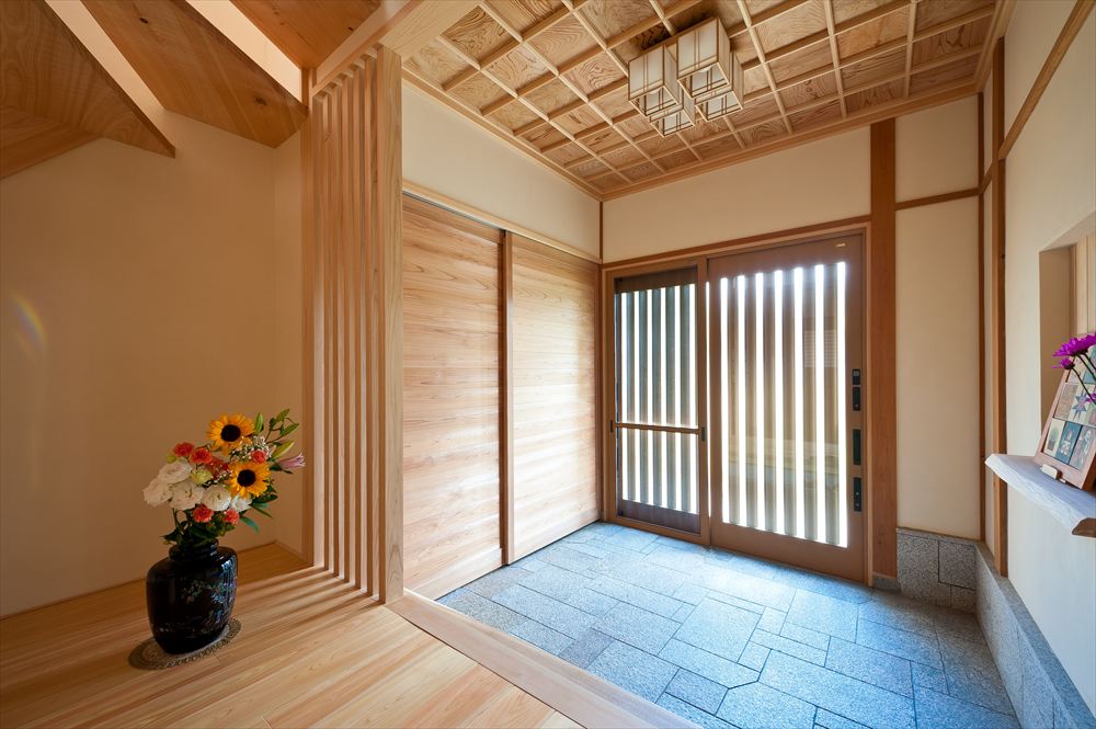 ゆったりとした玄関