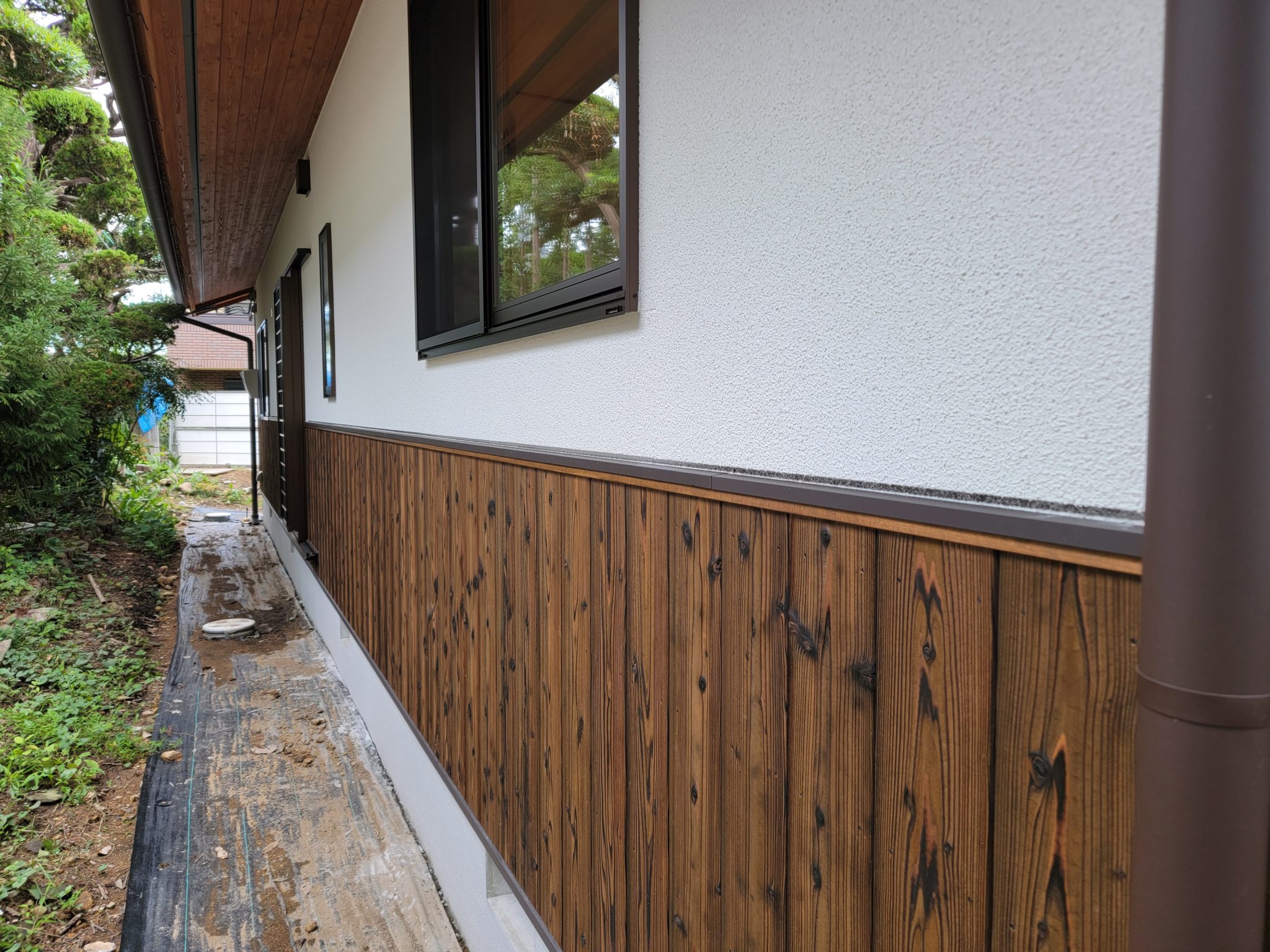 外壁 | 焼杉の外壁 | サイデイング| 左官のぬりかべ| 奈良の木の家工務店、輪和建設